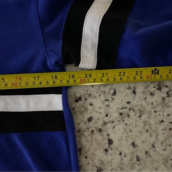 Polo Ralph Lauren Boys Large 14/16 Blue Rugby Stripe Long Sleeve Polo Y2K Rare - Picture 5 of 8